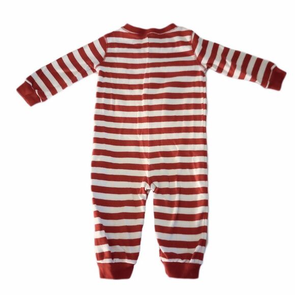 Christmas Holiday One Piece Outfit w/Hat sz 9-12M - Picture 4 of 7